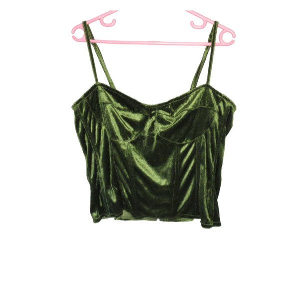 PRETTY LITTLE THING - PLUS - VELVET CORSET & RUCHED SKIRT - SIZE 18 - NW… - Picture 2 of 14